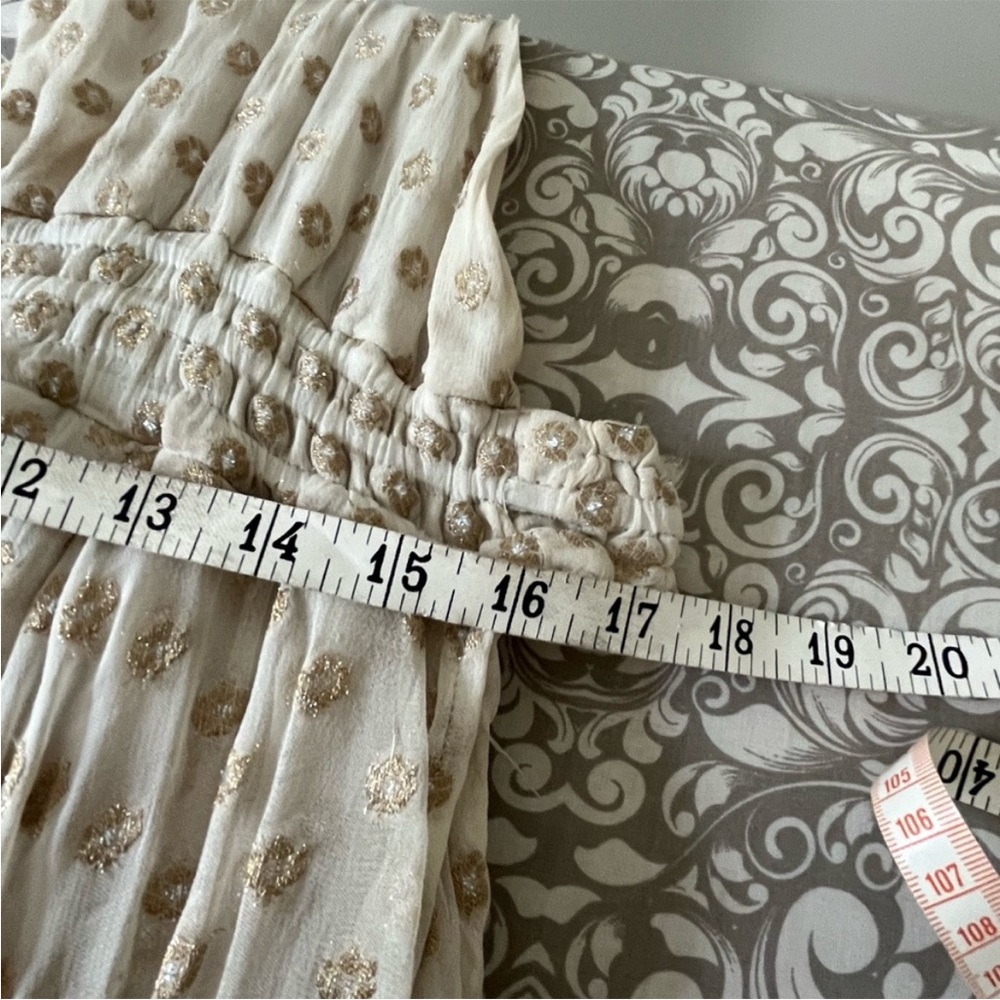 Free People Gold And Cream Maxi Dress - Picture 12 of 15